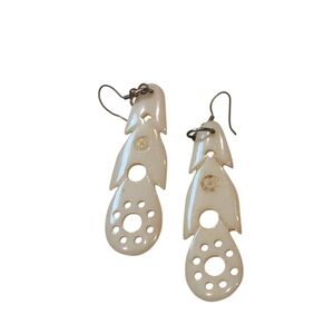 Bone or Antler Dangle Earrings